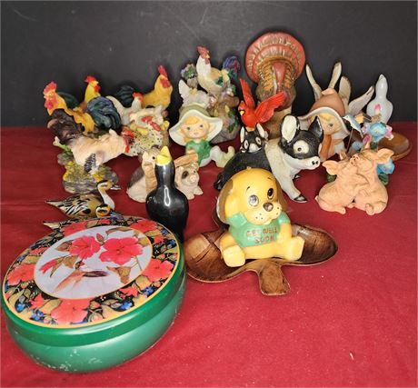 Assorted figurines