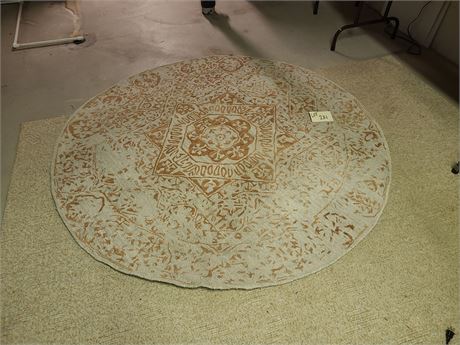 Artisan Deluxe Round Area Rug 100% Wool Pile