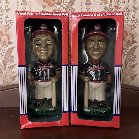 Cleveland Indians Bobbleheads - Thome and Vizquel