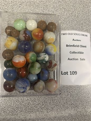 Vintage Glass Marbles Lot