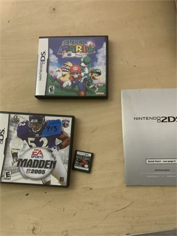 Nintendo DS Game Lot  Super Mario Madden 2005 Mortal Combat