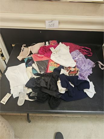 Ladies Mixed Undergarment Teddies / Bras with Tags / Socks & More