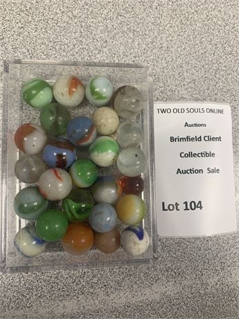 Vintage Glass Marbles Lot