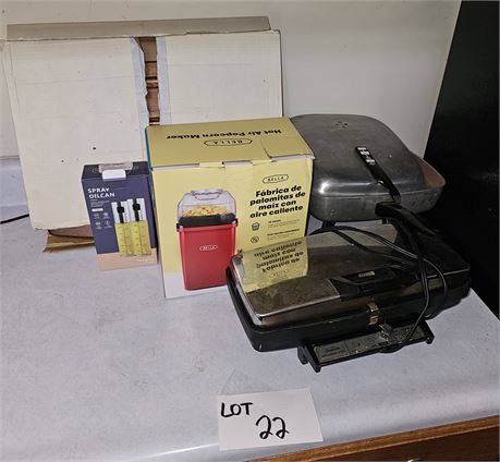 Mixed Appliances-Bella Popcorn Maker, Waffle Maker, Roaster & More