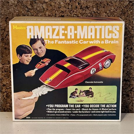 Vintage Hasbro Amaze-a-Matics Car w/ a Brain - Chevrolet Astrovette