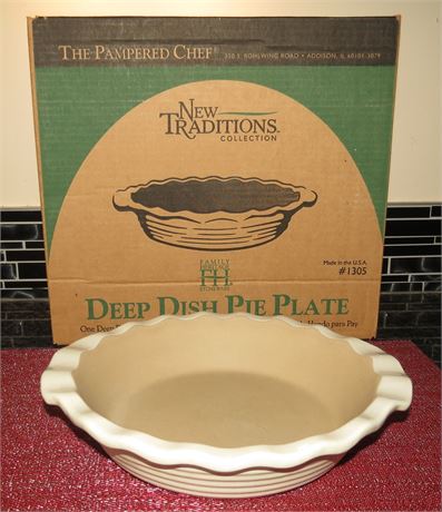 Pampered Chef Deep Dish Pie Plate
