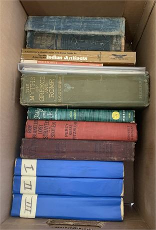 Vintage Books - Myths of Greece and Rome, Patty and Jo, Detectives, Indian Art