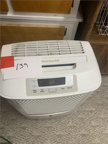 White Frigidaire Dehumidifier