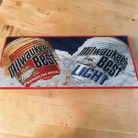 Milwaukee's Best Beer Metal Advertising Sign