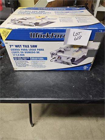Work Force 7" Wet Tile Saw In Box