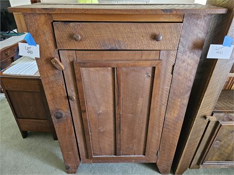 Antique Primitive Wood Cabinet