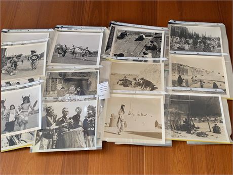 Black & White Vintage Native American Photo Lot