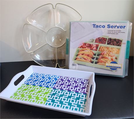 Taco Server & Tray Set