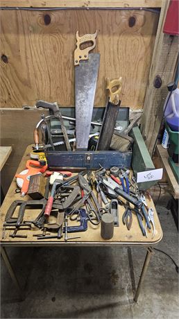 Mixed Hand Tools, Snips, Clamps, Bits, Saws, Wrenches & More