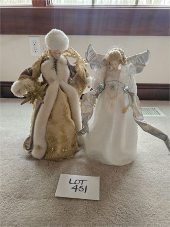 Beautiful Elegant Christmas Angels Tree Toppers