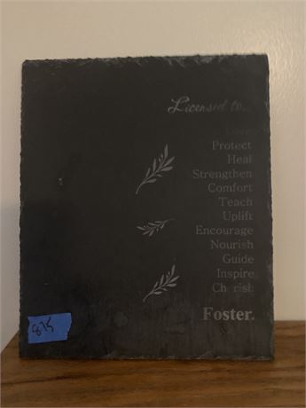 Inspirational Words Black Slate Plaque Wall Hangin Art Decor