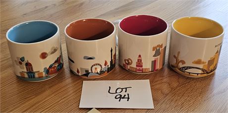 Starbucks "You are Here" Collection Set Of 4 Chicago Atlanta Pitts & Phil