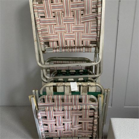 Vintage Folding Lawn Chair Lot