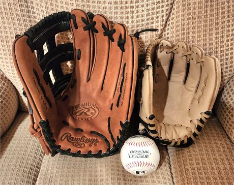 Rawlings, Adidas Baseball Gloves