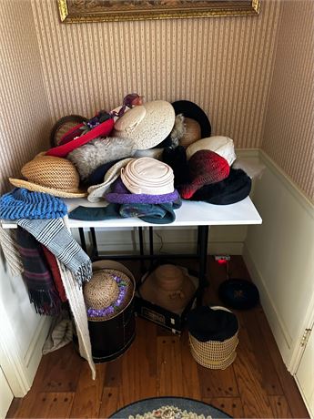 Vintage Dress Hats and Scarves