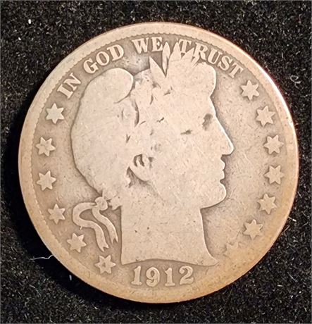 1912-D Barber Half Dollar