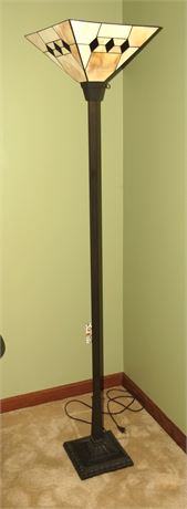 Floor Lamp With Stained Glass Shade