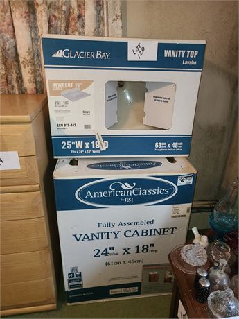 Home Improvement: Glacier Bay Sink in Box & American Classic Vanity in Box