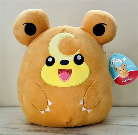 New Teddiursa Pokemon Squishmallows 10” Official Kellytoy Exclusive Plush