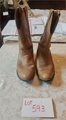 Brown Leather Cowboy Boots