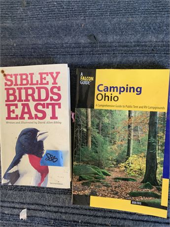 Ohio Camping & Bird Book Lot