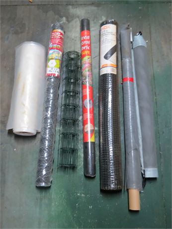 Wire Netting, Landscape Fabric, Plastic, etc