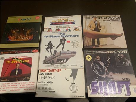 Musical/Movies Albums - Blues Brothers, Camelot, Shaft, Thurber Carnival & More