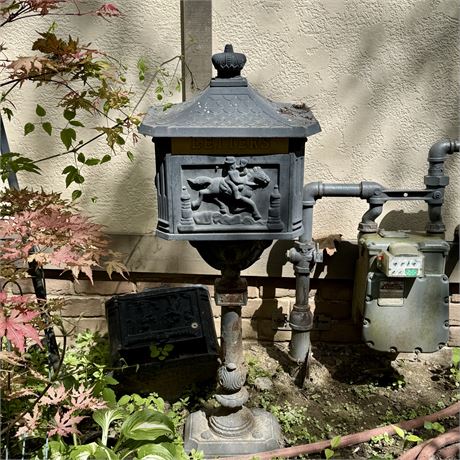 Cast Aluminum Victorian Style Mailbox + Add't Parts