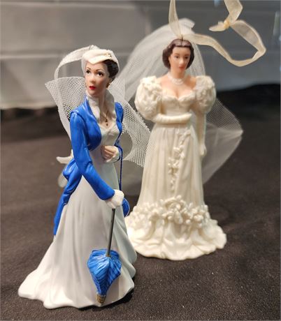 2- Gone with the Wind Ceramic Ornaments Lot 2