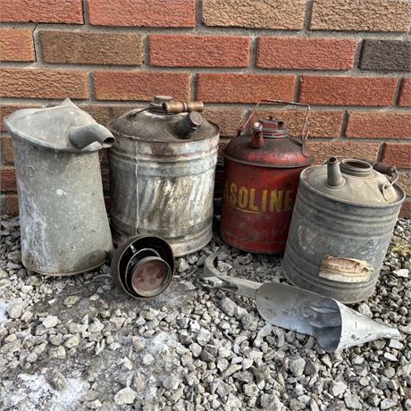 Vintage Gas Can Lot