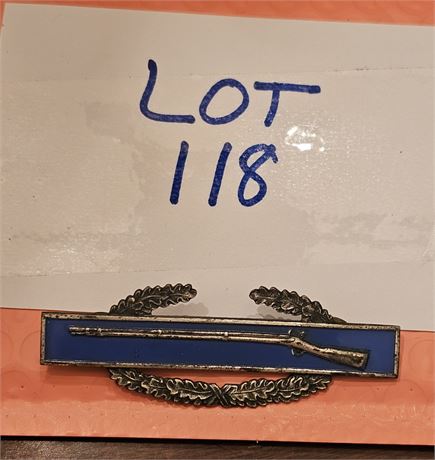 Sterling WW2 U.S Army Combat Infantry Badge 0.59 OZT