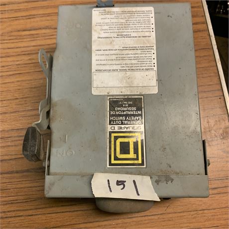 Square D General Duty Safety Switch Electric Box