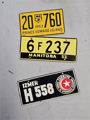 1953 Bike Plates