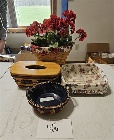 Longaberger Basket- Size, Style & Year Vary