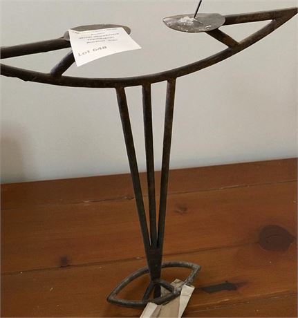 Art Nouveau-Style Wrought Iron Candle Holder