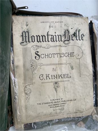 Vintage Sheet Music Mountain Belle Schottische C. Kinkel Sigmund Romberg & More