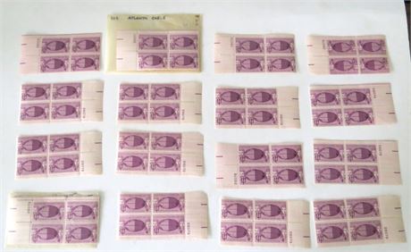 1958 4 Cent Centennial Of 1st Transatlantic Cable Stamps
