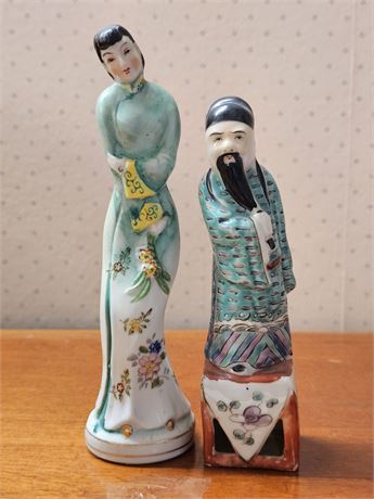 Vintage Asian Export Glazed Porcelain Figurine