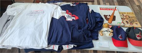 Cleveland Indians Lot: Hoodies/T-Shirts/Sweat Shirts & More