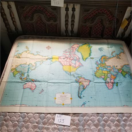 Rand Mc Nally- Cosmopolitan World Wall Map