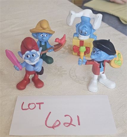 Vintage Schleich Peyo Mixed Smurf Figurines 80's Original PVC Smurfs