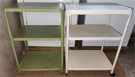 2 Vintage Laundry Carts