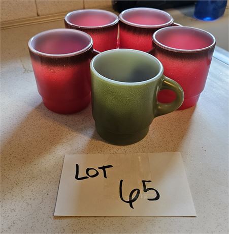 Fireking Ombre Stack "D" Handle Mugs