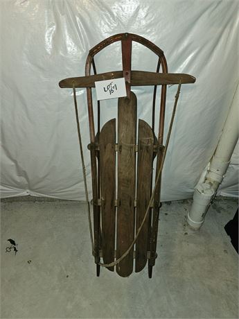Vintage American Clipper Wood Sled