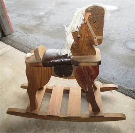 Wood Rocking Horse